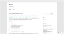 Desktop Screenshot of planb.nicecupoftea.org